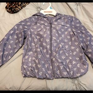 GAP 4T LAVENDER PRINTED RAIN COAT